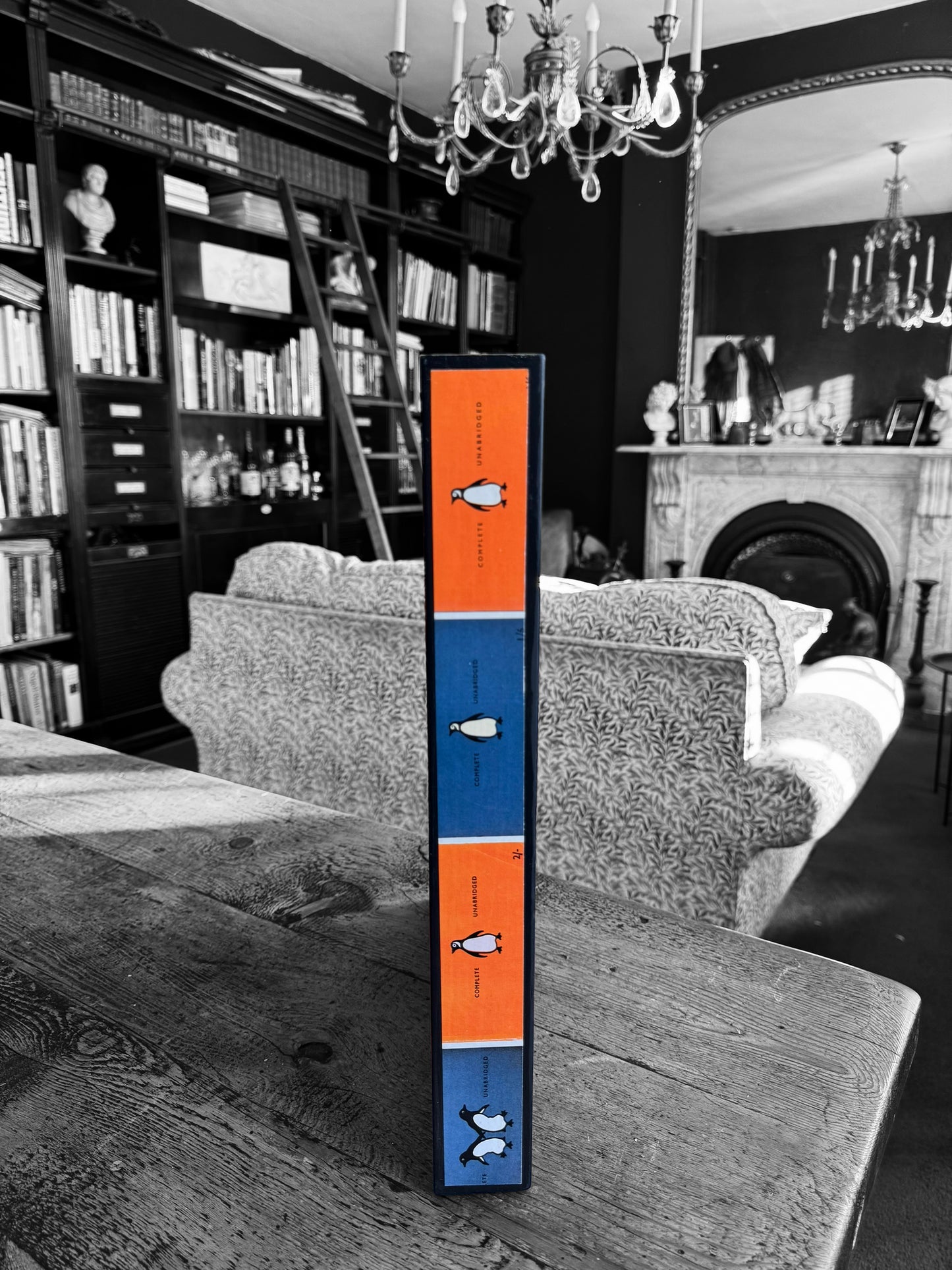 Oxford - Ottoman tray available in 4 x sizes - Decoupage in Osborne & Little's Penguin Library