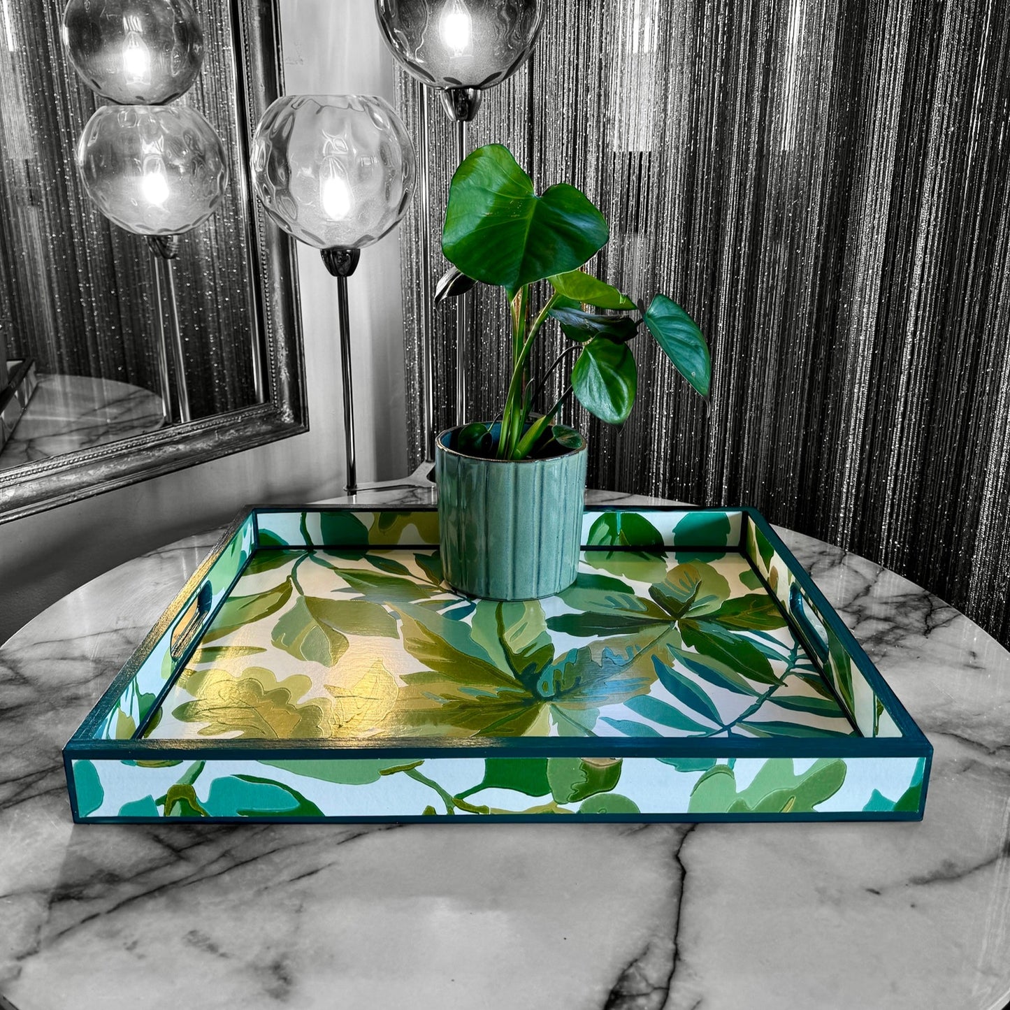 Kent - Ottoman tray available in 4 x sizes - Decoupage in Robin's Wood by Sanderson