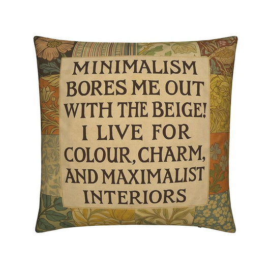 Maximalist Manifesto Cushion