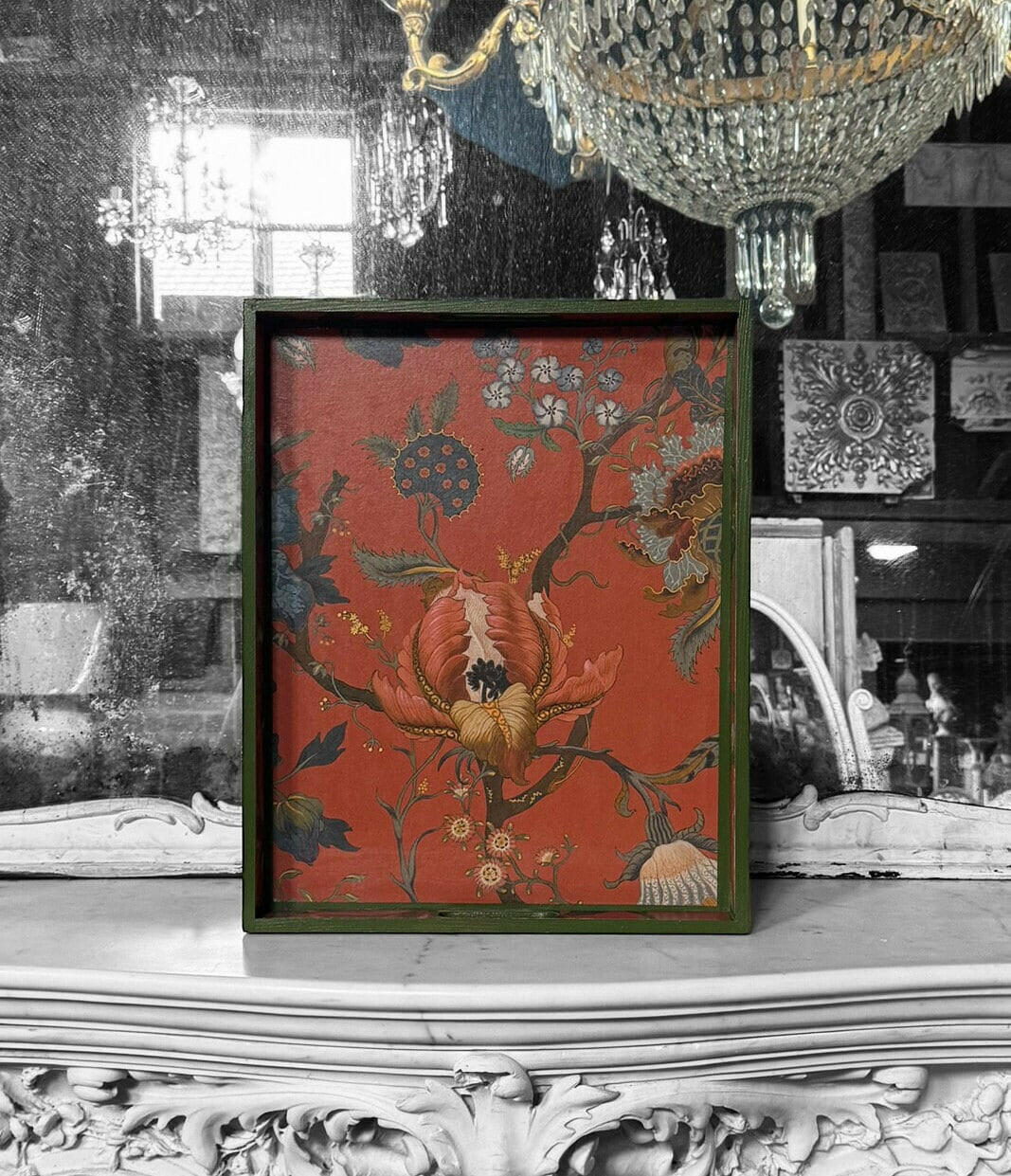 SHOREDITCH **LIMITED EDITION** Tray in 4 x sizes - Decoupage in House of Hackney Artemis in Sienna colourway.