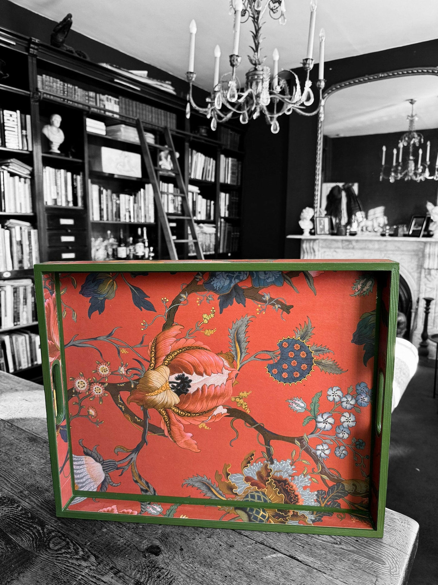 SHOREDITCH **LIMITED EDITION** Tray in 4 x sizes - Decoupage in House of Hackney Artemis in Sienna colourway.